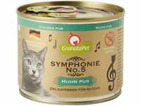 GranataPet Symphonie No. 5 Huhn PUR , 6 x 200 g, Katzenfutter ohne Getreide &