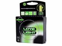 Love Light Leucht-Kondome 3 Stück, 1er Pack (1 x 3 Stück)