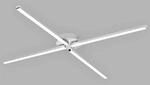 Briloner Leuchten LED Deckenleuchte, Deckenlampe 4-flammig, 3 Arme schwenkbar, 2.000