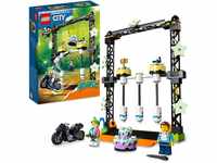 LEGO 60341 City Stuntz Umstoß-Challenge Set, inkl. Motorrad und Stunt Racer