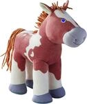 HABA 305465 - Fohlen Luna, Kuscheltier-Pferd und Puppenzubeh&ouml;r f&uuml;r HABA