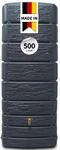 4rain Slim Stone Decor Regentonne Wandtank 500 Liter Graphite Grey | schmale