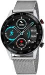 Lotus Herren Smartwatch - Intelligente Uhr Edelstahl 316L Grau - Wasserdicht IP65