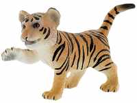 Bullyland 63684 - Spielfigur Tiger Junges, ca. 5,6 cm große Tierfigur, detailgetreu,