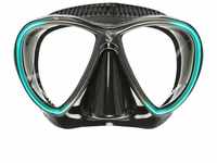 SCUBAPRO Synergy Twin Tauchmaske mit Comfort Strap (schwarz/türkis)