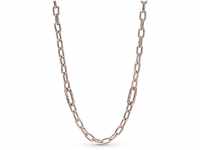 PANDORA ME Link Chain Halskette 50cm mit 14 Karat rosévergoldeter Metalllegierung,