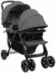 vidaXL Geschwisterwagen Klappbares Design Zwillingswagen Kinderwagen Baby Kinder