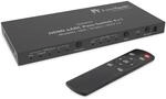FeinTech VAX04101A HDMI eARC Pass Switch 4x1 - HDMI Audio Extractor f&uuml;r
