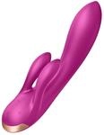 Satisfyer Double Flex Connect App Rabbit-Vibrator | Mit Bluetooth-App | Sex-Spielzeug