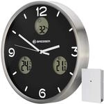 Bresser MyTime io NX Funk-Wanduhr mit Thermometer und Hygrometer - 30 cm Durchmesser