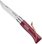 Opinel Erwachsene Messer No.8 COLORAMA, burgund, No.8, 254492, Silber