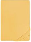 biberna Deluxe Jersey-Elastic-Spannbetttuch 90x190 cm - 100x220 cm gelb | 97%