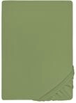biberna Deluxe Jersey-Elastic-Spannbetttuch 90x190 cm - 100x220 cm gr&uuml;n | 97%