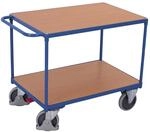 VARIOfit Schwerer Tischwagen mit 2 Ladefl&auml;chen 850 x 500 mm