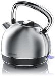 Arendo - Retro Edelstahl Wasserkocher Teekessel im Vintage Style - max. 2200...