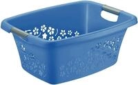 Rotho Flowers W&auml;schekorb 25l mit 2 Griffen, Kunststoff (PP) BPA-frei, horizon...
