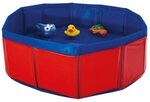 Nobby Katzen Spielpool mit Spielzeug rot/blau; &Oslash; 30 x 11 cm