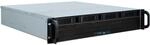 Inter-Tech 2U 2404L S-ATA Halterung Schwarz, Grau