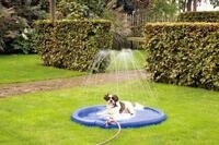 Karlie 522620 Splashy Hunde Sprinkler Matte Durchmesser: 130 cm, L, blau, 522 g