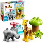LEGO DUPLO Wilde Tiere Afrikas, Lernspielzeug f&uuml;r Jungen und M&auml;dchen ab 2...