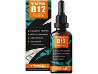 Vitamin B12 Tropfen - 1800 Tropfen (50ml) - bioaktives Methylcobalamin B12 -...