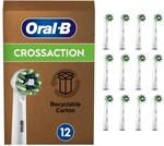 Oral-B CrossAction Aufsteckb&uuml;rsten f&uuml;r elektrische Zahnb&uuml;rste, 12 St&uuml;ck,