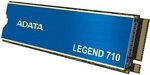 ADATA SSD Legend 710 M.2 1TB PCIe Gen3x4 2280 (2.400/1.800MB), Unterst&uuml;tzt...