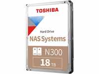 Toshiba 18TB N300 Interne Festplatte - NAS 3,5 Zoll SATA HDD Unterstützt bis...