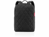 reisenthel classic backpack M rhombus black - durchdachter Rucksack, modernes Design