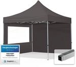 TOOLPORT Faltpavillon Faltzelt Pavillon 3x3m - 2 Seitenteile Aluminium 32mm...