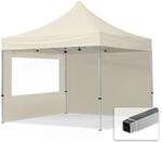 TOOLPORT Faltpavillon Faltzelt Pavillon 3x3m - 2 Seitenteile Aluminium 32mm...