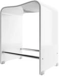 Schulte Duschhocker aus Acryl, belastbar bis 130 kg, 47 cm hoch, alpinwei&szlig;,