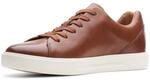 Clarks Whiddon Cap Mens Dark Tan Lea, 10.5