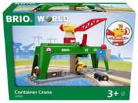 BRIO World 33996 Bahn Verlade Terminal - Mit beweglichem Kran zum Umladen von Gütern