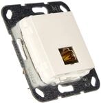 Gira 569603 MJ RJ45 Cat 6A 10 GB LSA Plus Einsatz, reinwei&szlig;