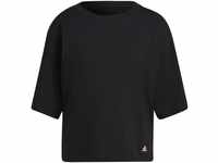 Adidas Women's W FI 3S Tee T-Shirt, Black, L