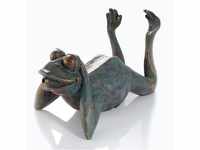 Wasserspeier Figur Frosch aus Kunststein - (L x B x H): ca. 340 x 210 x 235 mm -