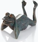 esotec Wasserspeier-Figur Frosch, Einzelfigur Teichfigur Gartenstatue,...