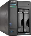 Asustor Lockerstor 2 Gen 2 AS6702T | 2 Bay NAS - Netzwerkspeicher Geh&auml;use, Quad Core