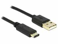 DeLock Kabel USB 2.0 Typ-A Stecker > USB Type-C 2.0 Stecker 2,0 m schwarz