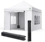 VOUNOT&reg; Pavillon 3x3m Wasserdicht Stabil Winterfest, Pop Up Faltpavillon mit 4