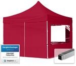 TOOLPORT Faltpavillon Faltzelt Pavillon 3x3m - 4 Seitenteile Aluminium 32mm Partyzelt