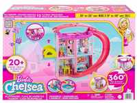 Barbie HCK77 - Chelsea Spielhaus (ca. 51 cm) Wandelbares Spielhaus mit Rutsche,...