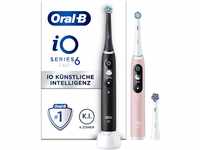 Oral-B iO Elektrische Zahnbürsten, 2 Stück, Schwarz und Rosa, Griffe mit...