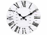 NUOVO Retro Wanduhr 10-Zoll arabische Ziffern grau Einfache dekorative Uhr...