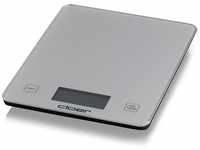 Cloer 6878 Digitale Küchenwaage für bis zu 10 kg, Zuwiegefunktion, Gewichtsmessung