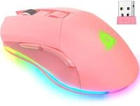 KLIM Blaze - Wiederaufladbare kabellose RGB Gaming Maus - NEU - Hochpr&auml;ziser...