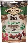 Carnilove Crunchy Snack Duck & Raspberries Leckerlis f&uuml;r Katzen, 50 g, 31 x 1,61 g,