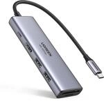UGREEN USB C Hub 4K 60Hz USB C Adapter mit 100W PD, HDMI, SD/TF, 2 USB 3.0...