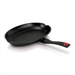 Beka Fischpfanne oval induktion, Pfanne oval antihaftbeschichtet, aus Aluguss, mit 2